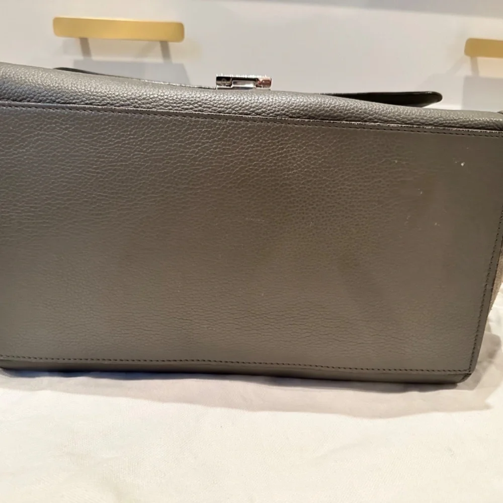 Celine Medium Trapeze Bag, Green/Grey